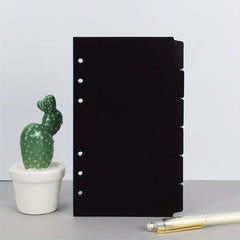 6pcs A6 Plastic Binder Index Divider