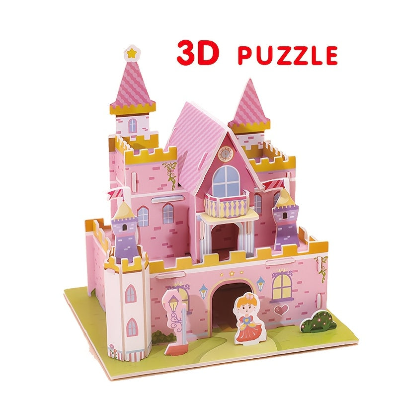 Creative 3D Model Puzzle Dream Castle DIY Toy Fun Gift Christmas Thanksgiving