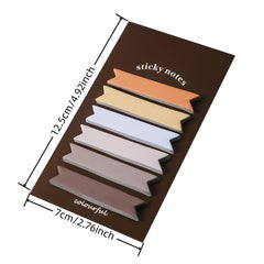480pcs Gradient Sticky Notes Student Classification Index Stickers