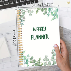 Weekly Goals Schedule Planner Checklist Notebook Organizers Habit Tracker
