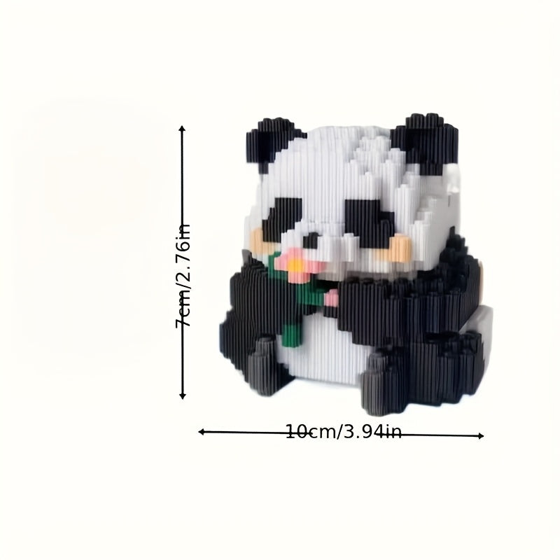1618pcs Giant Panda Building Blocks Set - Creative Puzzle Toy for Kids