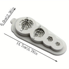 3D Silicone Rose Chocolate Mold for Cake Decorating Fondant Biscuit Candy Mold