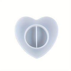 Heart Candle Holder Silicone Mold for DIY Flower Pot & Jewelry Box