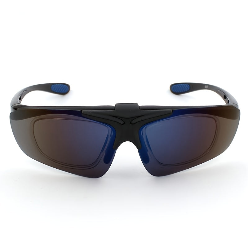 Men's Retro Cycling Glasses Outdoor Sports Flip Sunglasses