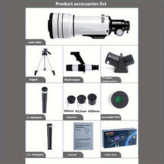 High Def. Astron. Telescope 70300ZAE Stargazing Space Exploration