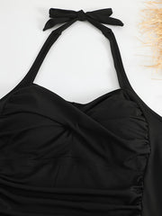  Modest Swimsuit Women's V Neck One Piece Bathing Suit