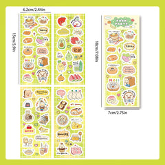 4 Pack Cartoon Graffiti Stickers DIY Decorative Journal Materials