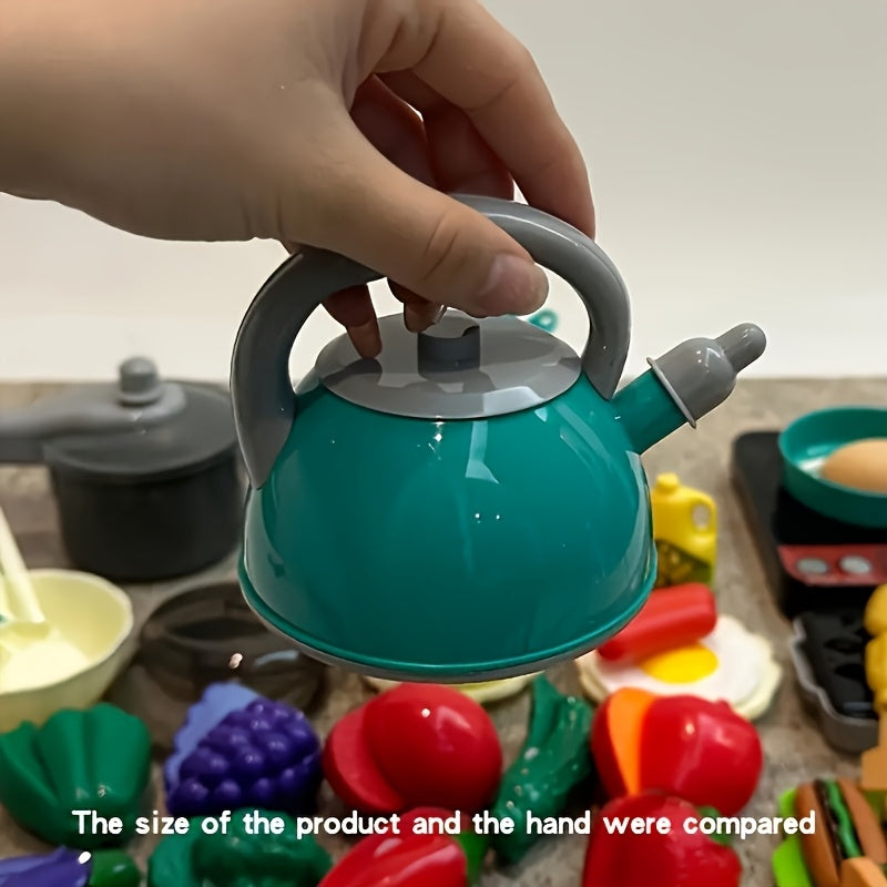 Pretend Cooking Toy Set for Girls with Utensils and Pots