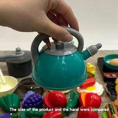 Pretend Cooking Toy Set for Girls with Utensils and Pots