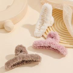 Plush Claw Hair Accessories Girls Women Shark Claw Hair Updo
