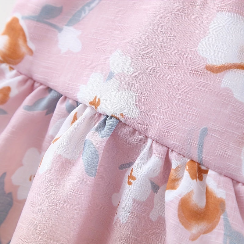 Baby Princess Dress with Big Bow Flower Skirt