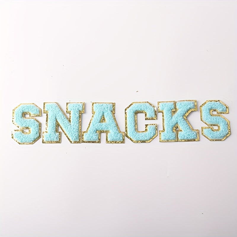 Iron On English Letters Stickers Embroidery Patches DIY Accessories
