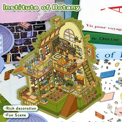 3D House Micro Scene Stickers DIY Educational Toy Album