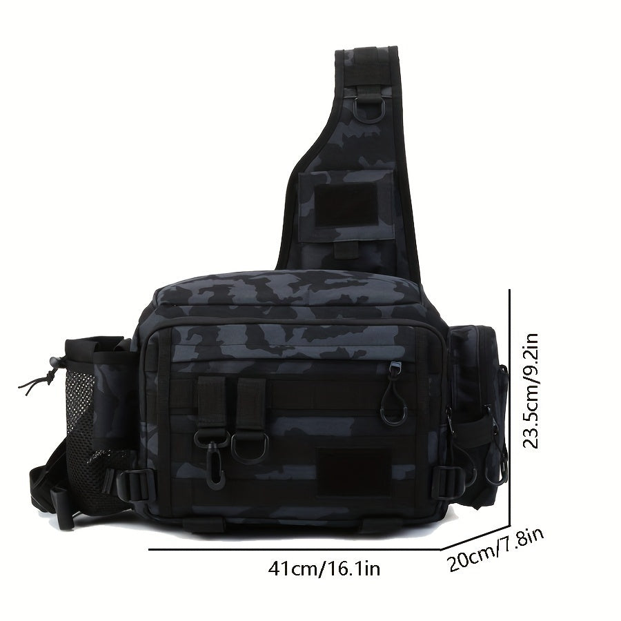 Multifunctional Shoulder Bag Messenger Bag Fishing Bait Hook Storage