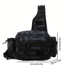 Multifunctional Shoulder Bag Messenger Bag Fishing Bait Hook Storage