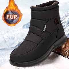 Women's Snow Boots Side Zipper Waterproof Anti-slip Outdoor Booties