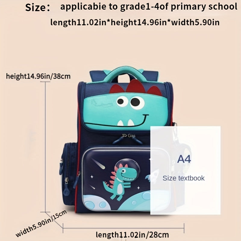 Kids 3D Cartoon Backpack Spine Protection Waterproof Backpack