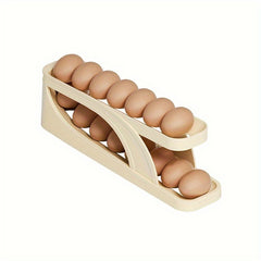Double Layer Egg Box Refrigerator Side Door Anti fall Egg Storage Box