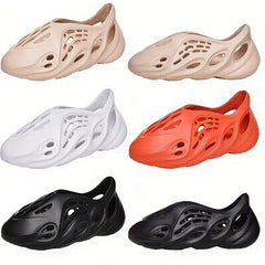 Hollow Out Closed Toe Foam Clogs Slippers Non Slip Beach Sandals