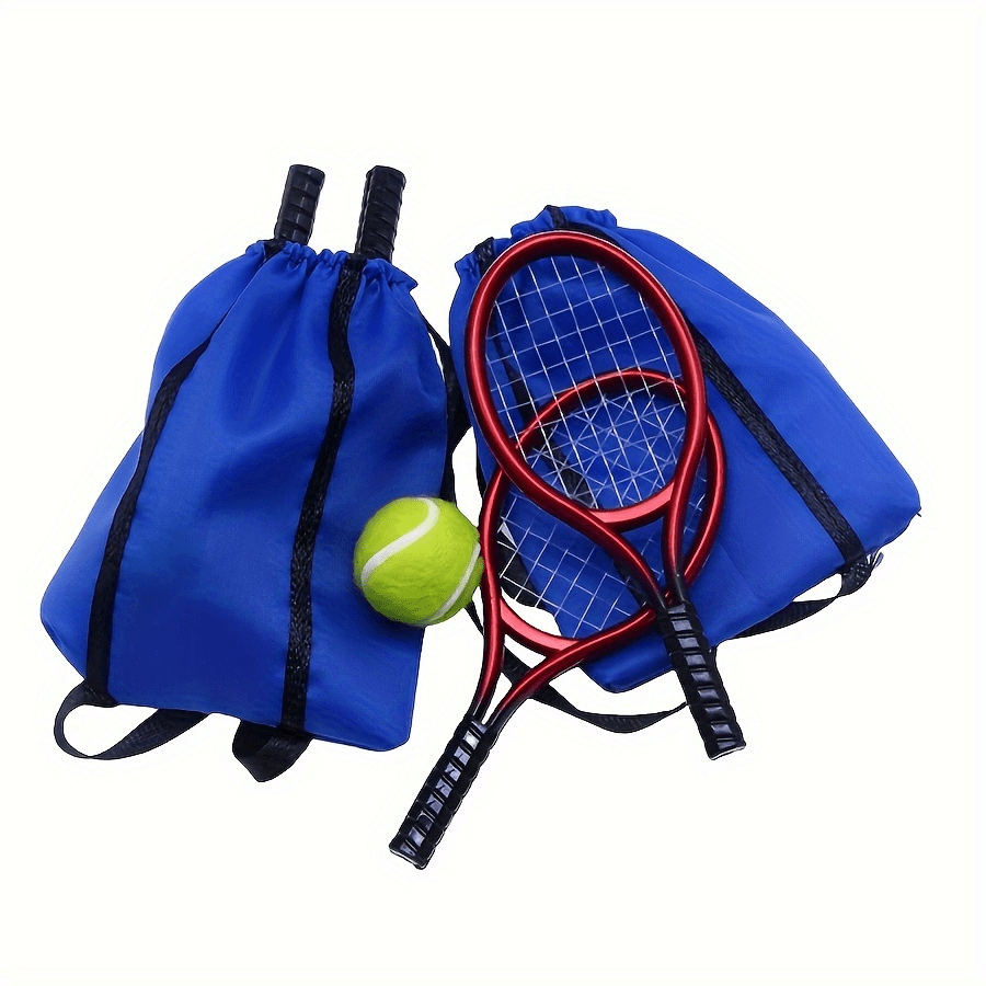 Mini Tennis Racket Set for Dollhouse Scene Accessories