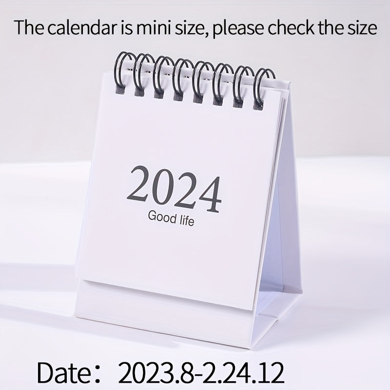 Morandi Mini Table Calendar Coil Desktop Decoration