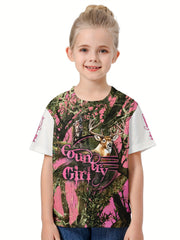 3D Forest Graphic T-Shirt Girl Casual Short Sleeve Tee Summer Clothes
