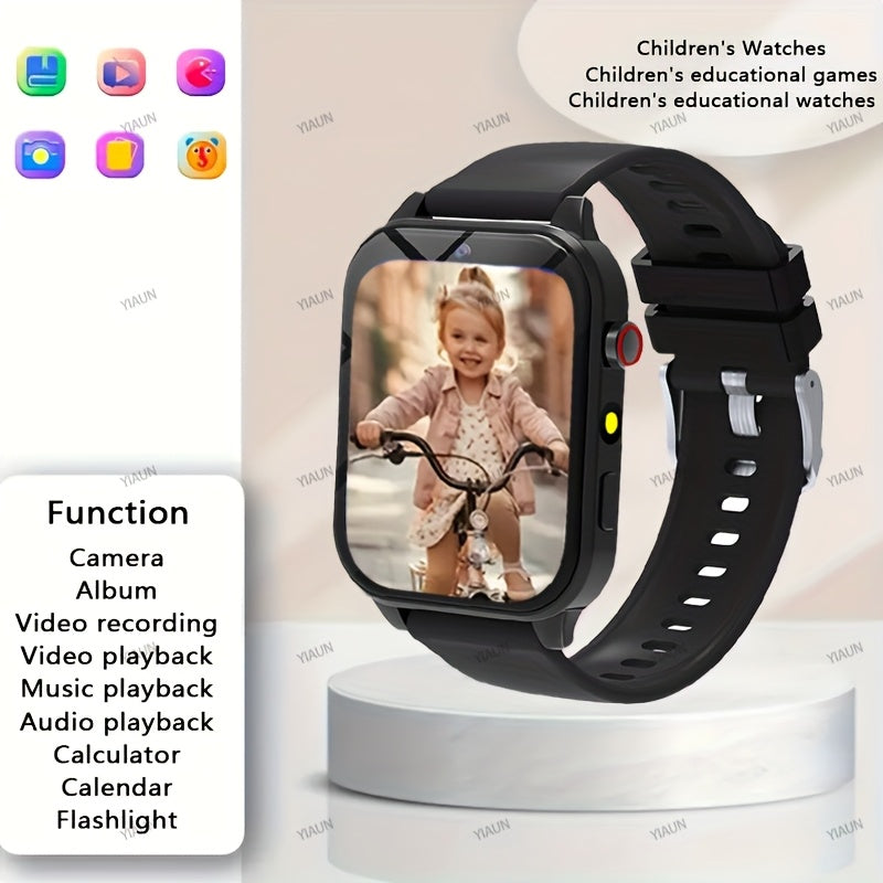 Kids Smart Watch with Educational Games Clock Music LED Lighting