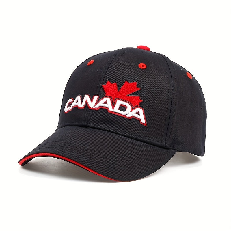 Canada Maple Leaf Baseball Cap Embroidery Unisex Casual Sun Hat