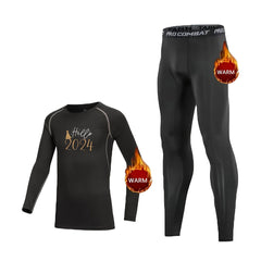 2pcs Toddler Compression Sets, Letter Print Pullover & Matching T