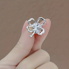 Bowknot Rhinestone Brooch Collar Decoration Pin Fix Clothes Accessories