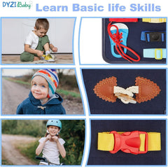 DYZI Busy Board - Sensory Travel Toy - Early Development Toy