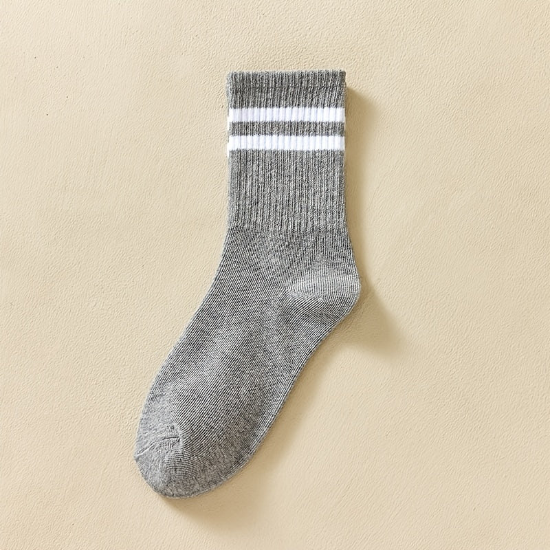 Breathable Striped Sport Socks Women's Stockings