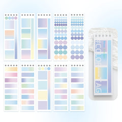 Gradient pattern Loose leaf And Paper Label Index Stickers