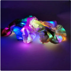 LED Glitter Scrunchie Y2K Hair Rope Headwear