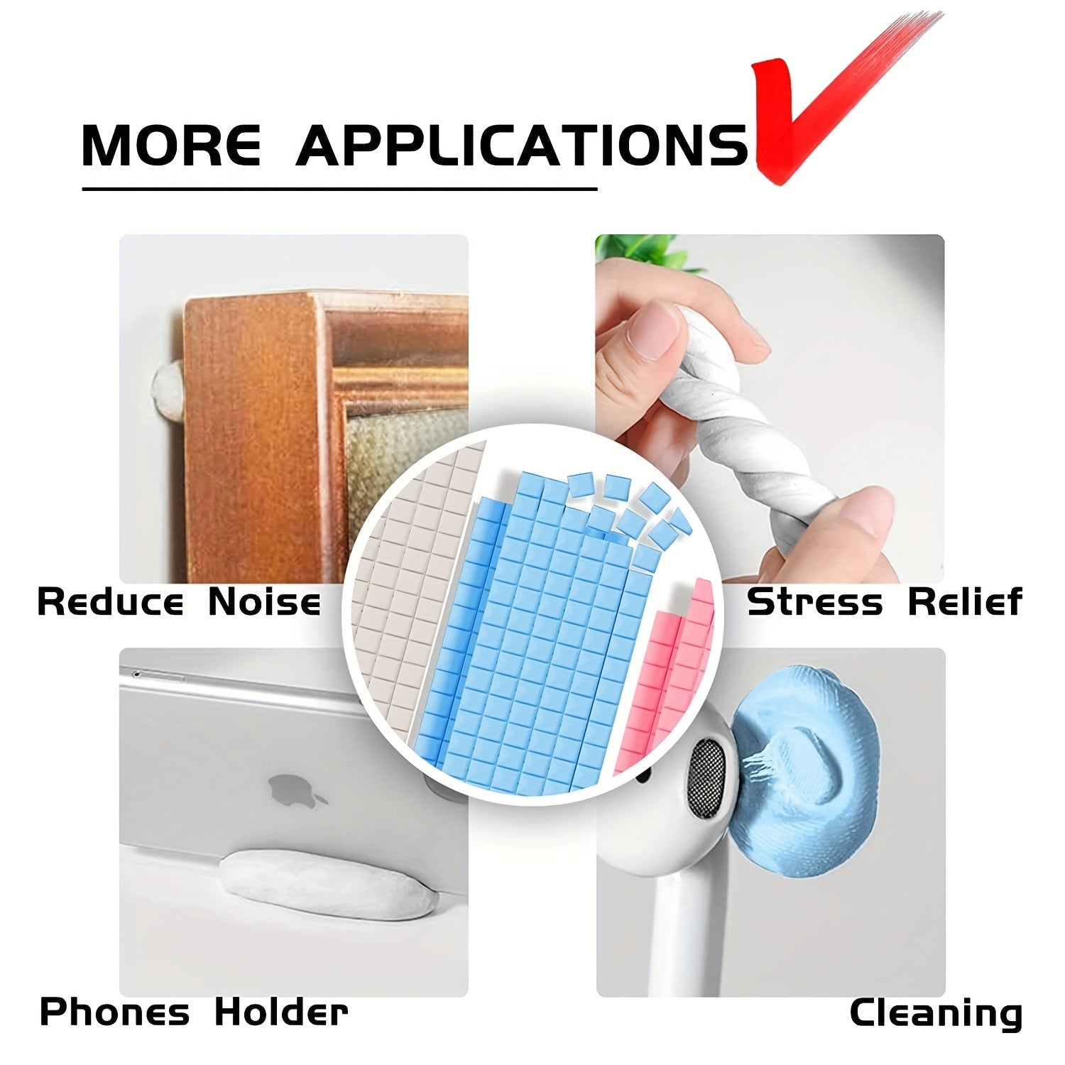 Reusable Wall Safe Mounting Putty