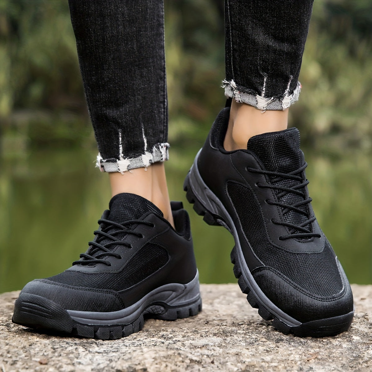 Women's Waterproof Hiking Shoes with Anti Slip Sole