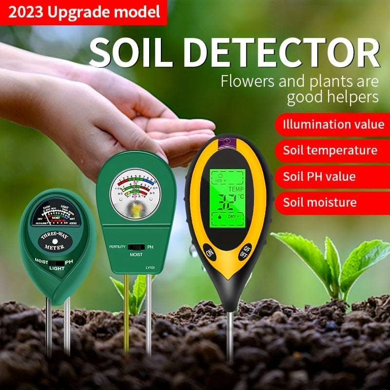 3-in-1 Soil Tester: Accurate PH and Humidity Readings