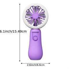 Portable Mini Handheld Fan with Light