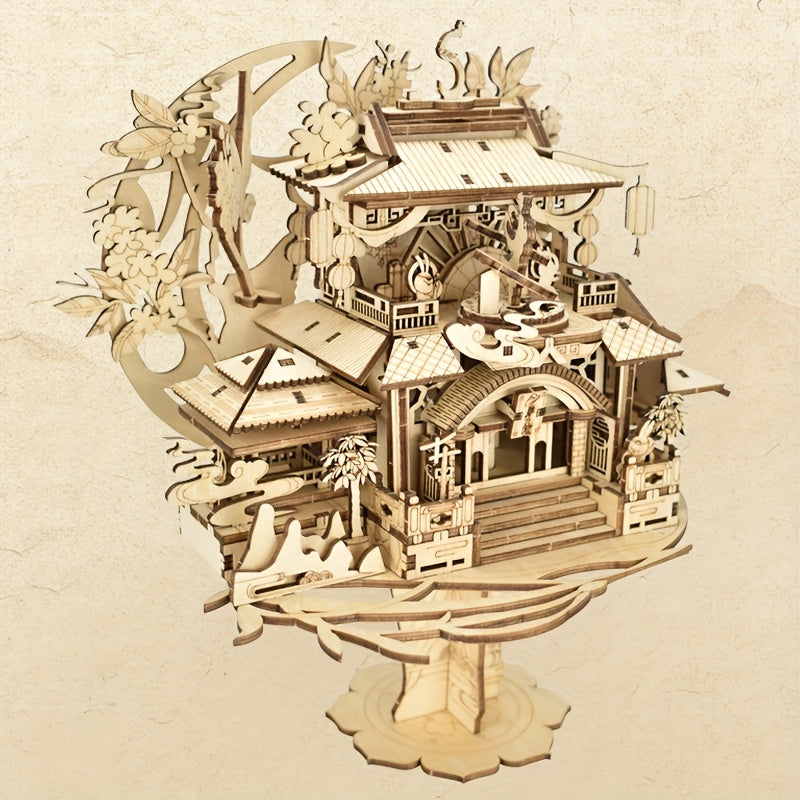 Chang'e's Guanghan Palace 3D Wooden Puzzle