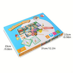 Wooden BBQ Playset for Kids Pretend Cooking & Grilling Game