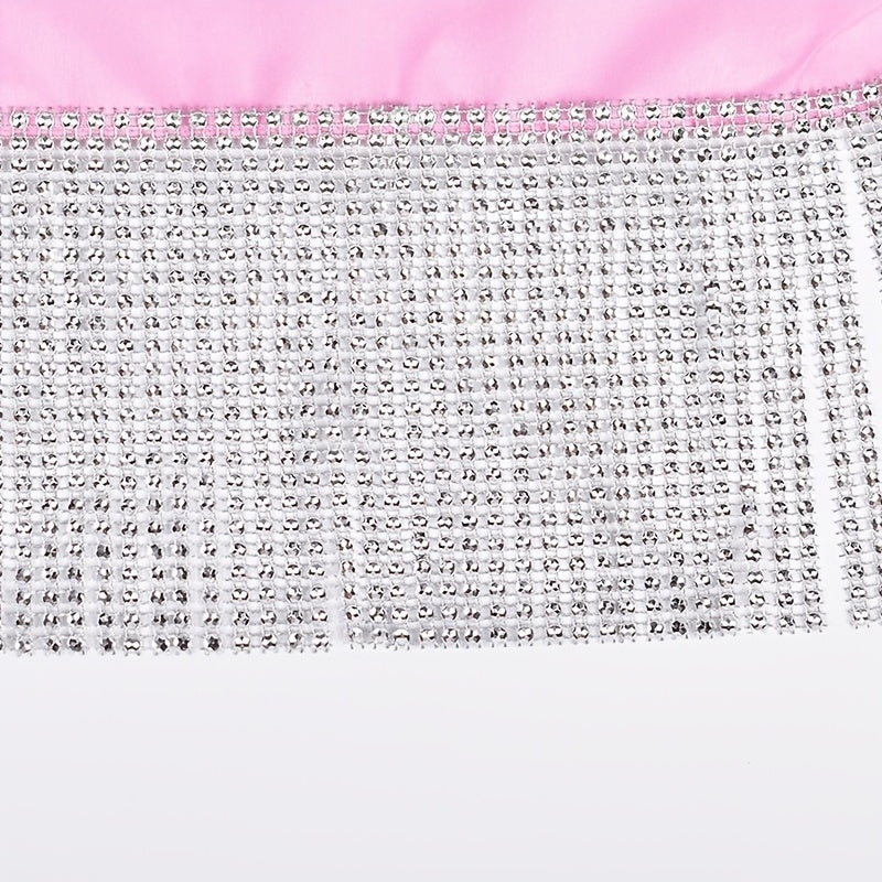 Sequins Tassel Poly Scarf Functional Scarf