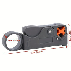 Grey Coax Cable Stripper - Easily Strip Coax Cables
