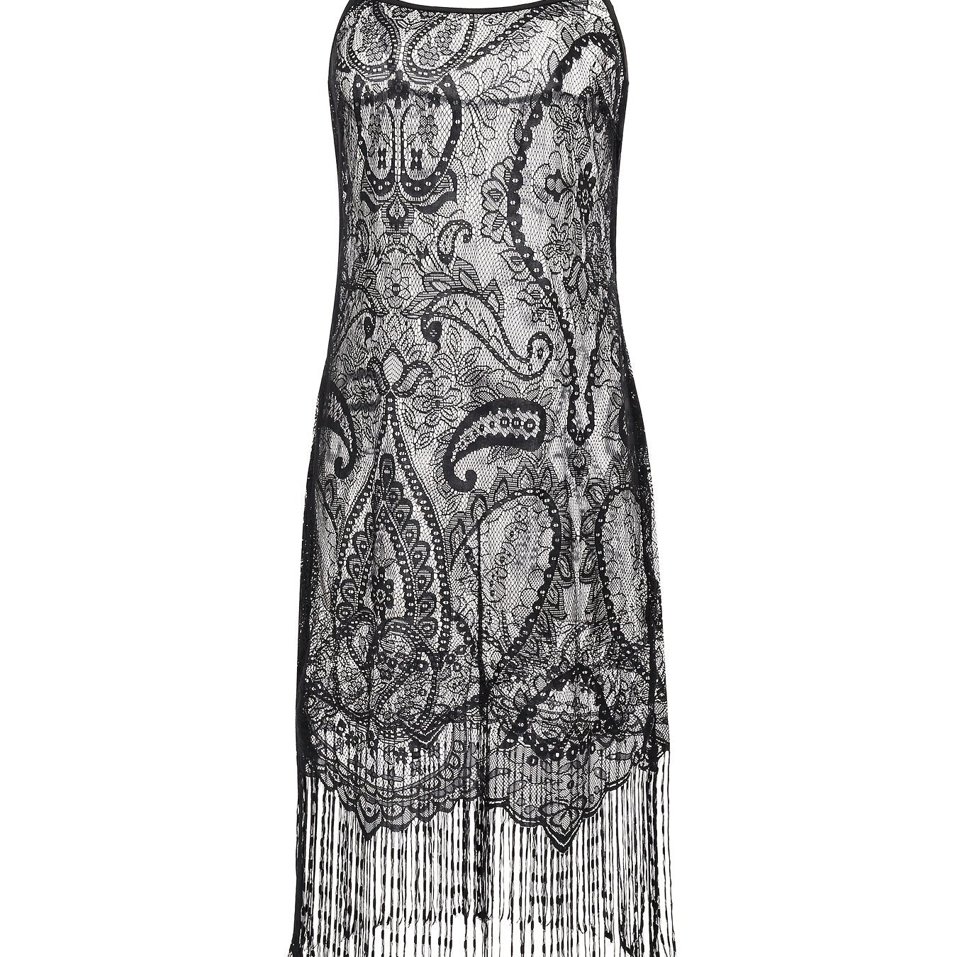  Lace Trim Boho Nightdress
