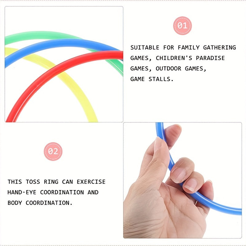 10pcs Speed and Agility Practice Rings for Outdoor Fun
