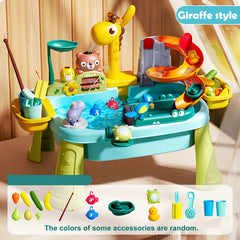 4 In 1 Mini Water Table with Removable Legs Kitchen Sink Toy