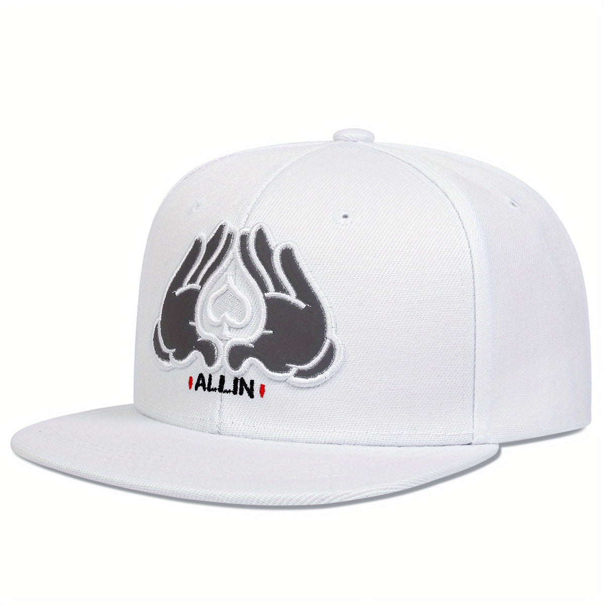 Men's Hip Hop Hat With 2 Hands Embroidery