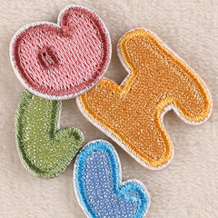 7pcs Duck Letter Embroidery DIY Patch Kids Accessories Party Gift