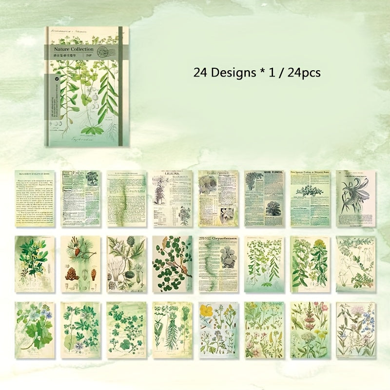 Zircon Series Hand Account DIY Decoration Material Package 24 Sheets