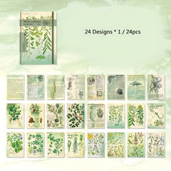 Zircon Series Hand Account DIY Decoration Material Package 24 Sheets