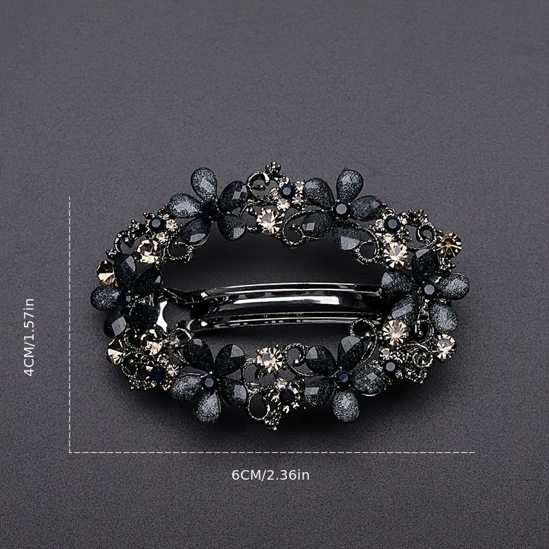 Vintage Hollowed Flower Rhinestone Hairpin Hairclip Hair Accessories
